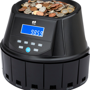 cash counting machine counting GBP coins