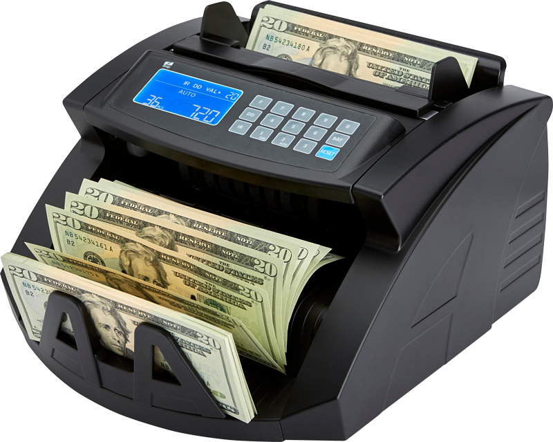 ZZap NC20 Bill counter-money counting machine-Counts the total VALUE & quantity for SORTED bills