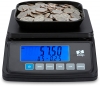 ZZap MS10 coin scale coin counter is easy to use with a large backlit display