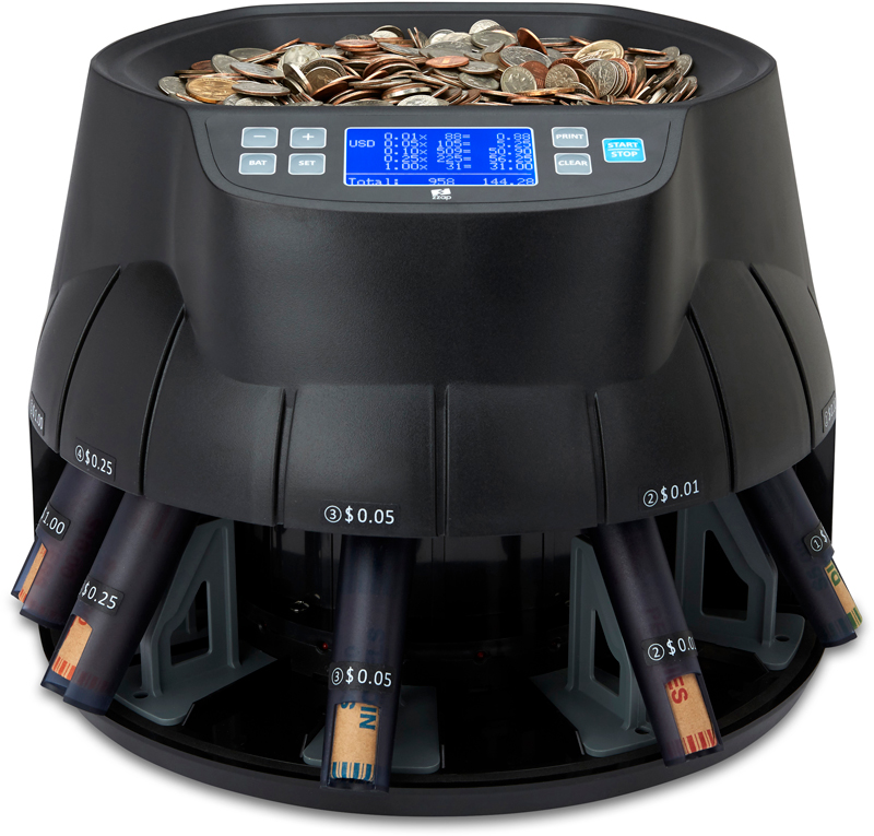 Coin Counter-Machine-Currency-Counterfeit-Detector-CS40 has Market Leading Counting Speed