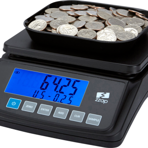 ZZap MS10 coin scale counts coins and coin bags-Counts the total value for sorted coins