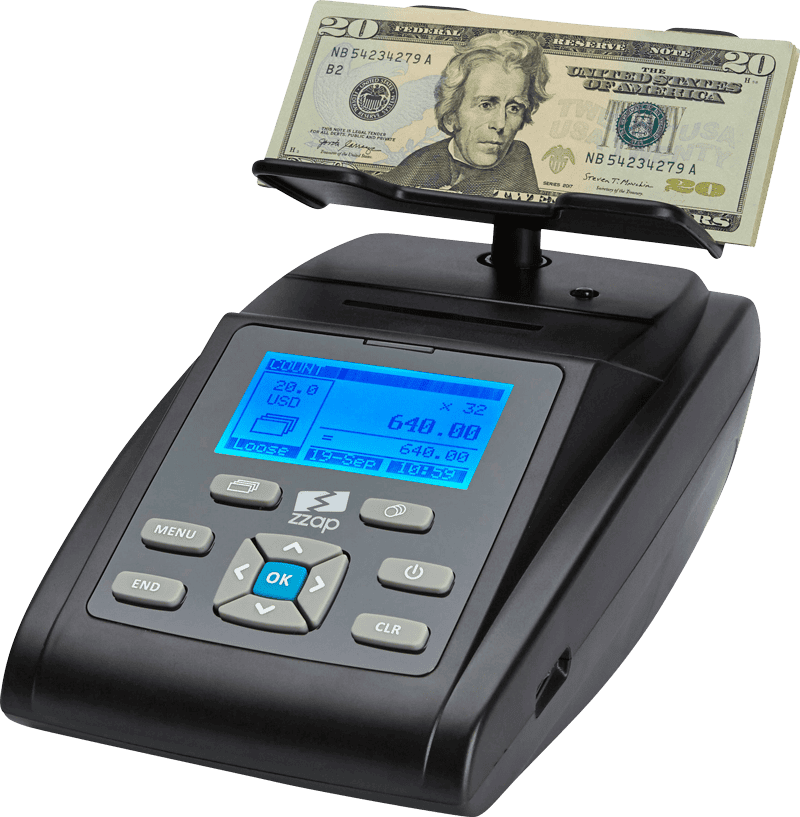 ZZap MS40 money scale money counter has market leading display with quick menu