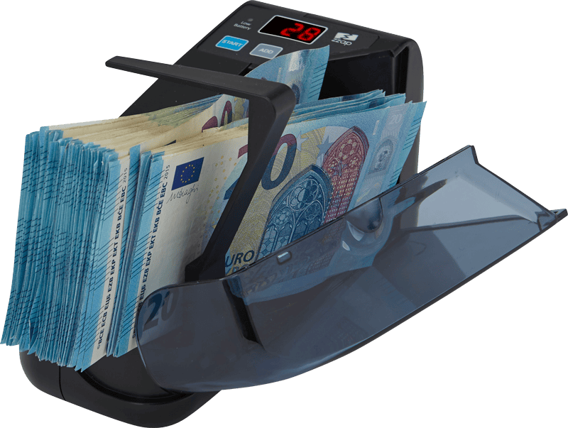 ZZap NC10 Banknotenzähler Zählt die Gesamtmenge der SORTIERTEN Banknoten