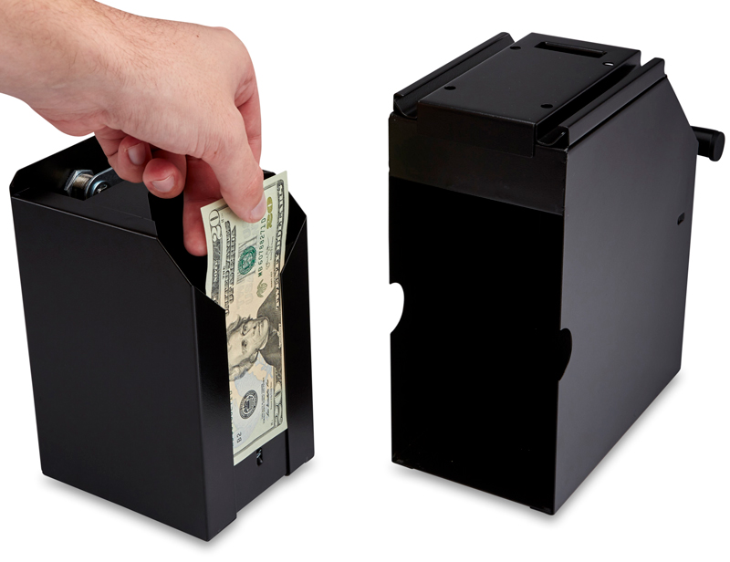 ZZap S10 POS Bill Safe-Neatly stores up to 400 bills (all currencies & denominations). Also stores checks, vouchers, etc