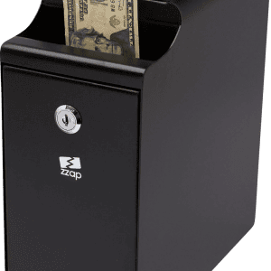 ZZap S30 POS Cash Safe-Insert one or more bills/coins for secure storage