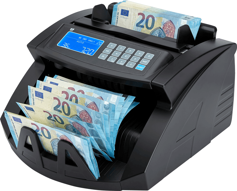 ZZap NC20 Banknotenzähler Geldzähler Zählt den gesamten WERT und die Menge der SORTIERTEN Banknoten