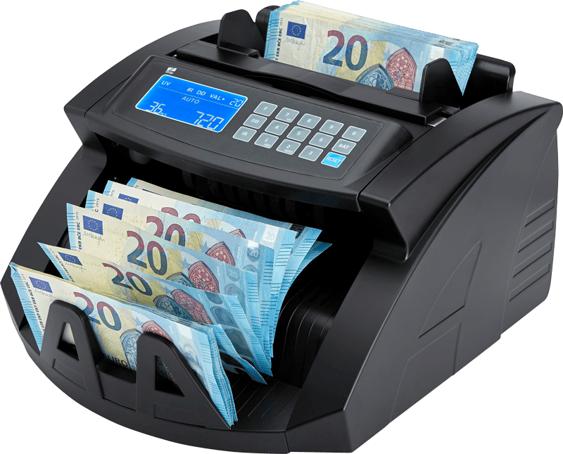 ZZap NC20+ Banknotenzähler Geldzähler Zählt den gesamten WERT und Menge der SORTIERTEN Banknoten