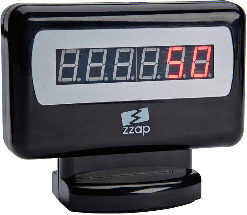 ZZap NC40 Kundendisplay Wiederholt das auf dem Display des Banknotenzählers NC40 angezeigte Zählergebnis