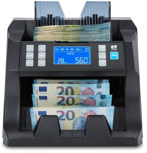 ZZap NC25 Bill Counter & Counterfeit Detector - Counts Value & Quantity, 5-Fold Detection, 1500 Bills/Min
