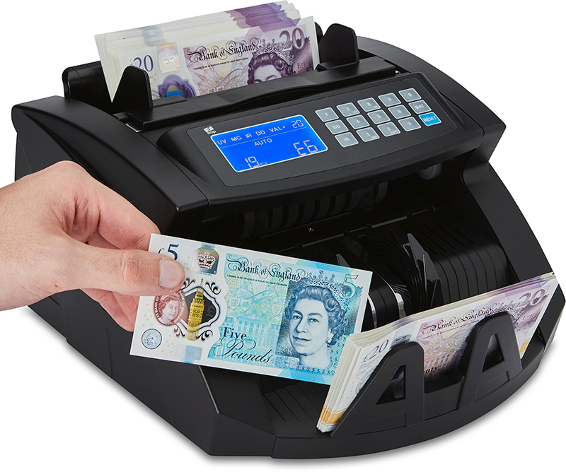 1000 Bills Per Minute Bill Counting Machine with Higher speeds Magnetic and Infrared Counterfeit Detection Professional Cash Counting Machine and 1 Year Warranty Money Counter with UV 