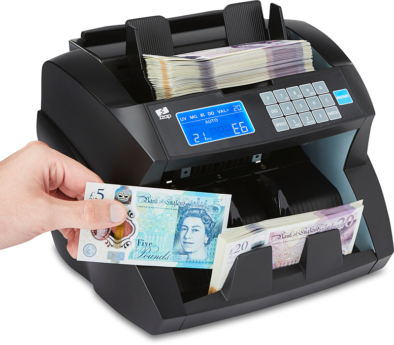 ZZap NC30 Bill Counter & Counterfeit Detector Money Cash Currency Machine 