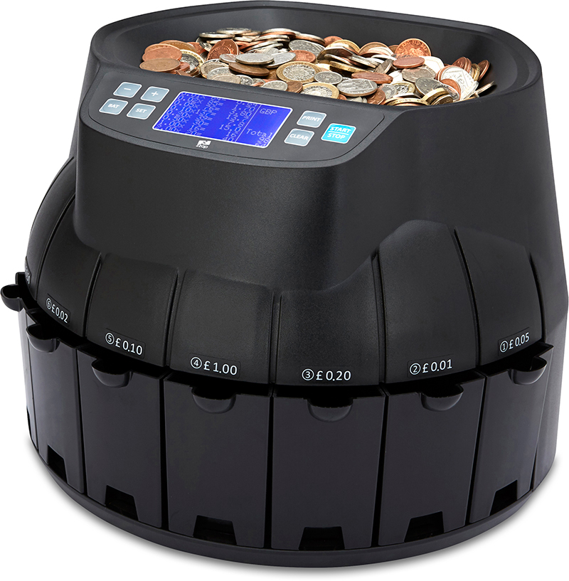 ZZap coin counting machine