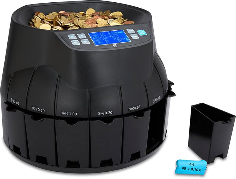 ZZap CS30 Coin Counter, Counts 300 Coins Per/Min