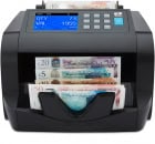 Money counter counting mixed GBP notes