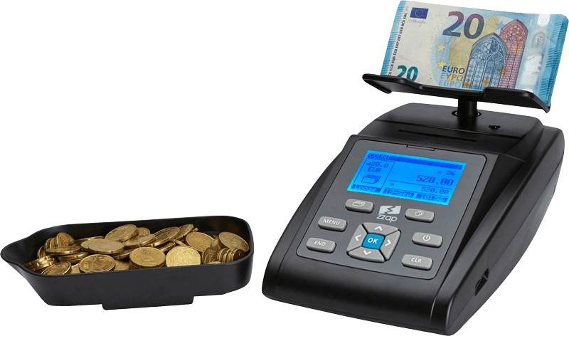 ZZap MS40i Money Counting Scale | Includes Built-In Printer