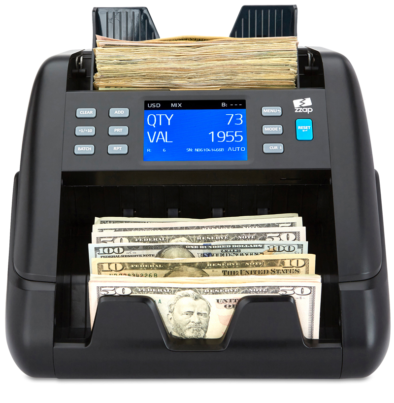 ZZap NC55 bill counter is Fast, Reliable Bill Counting With Verification