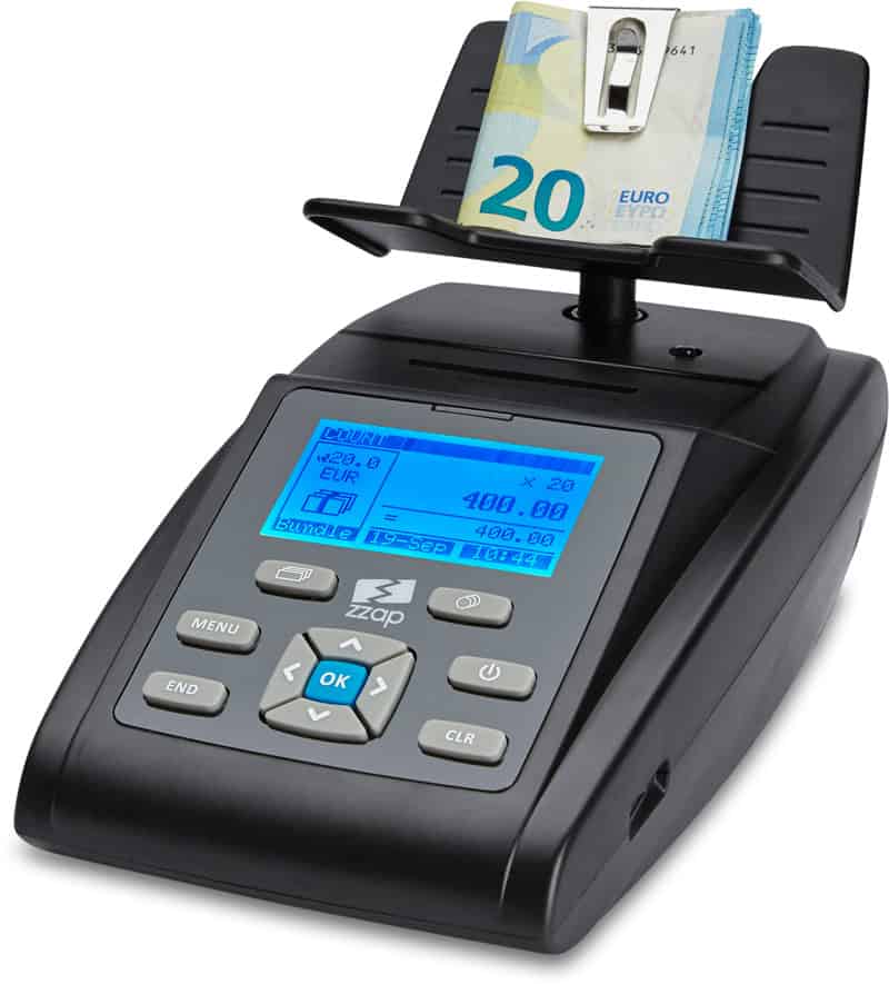 ZZap MS40i Geldwaage | Inklusive integriertem Drucker