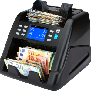 ZZap NC55 Compteur de valeur - compteur d'argent - détecteur de faux billets a Comptage de la valeur des billets mixtes EUR, USD, GBP, CAD, MXN, PLN et jusqu'à 9 autres
