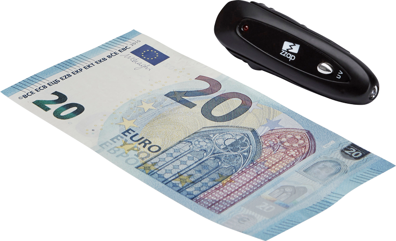 ZZap D10 Falschgeld-Prüfgerät-UV-Licht prüft die UV-Markierungen auf Banknoten