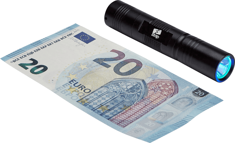 ZZap D5+ Falschgeld-Prüfgerät-UV-Licht prüft die UV-Markierungen auf Banknoten