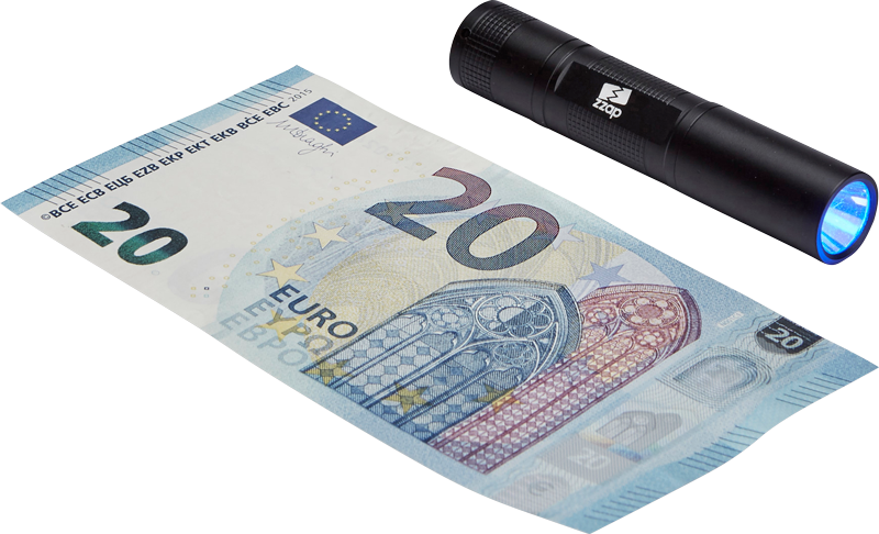 ZZap D5 Falschgeld-Prüfgerät-UV-Licht prüft die UV-Markierungen auf Banknoten