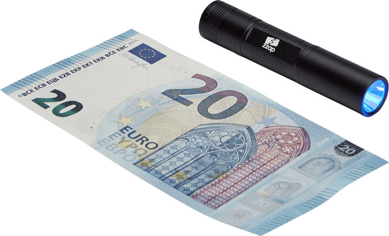 ZZap D5 Falschgeld-Prüfgerät-UV-Licht prüft die UV-Markierungen auf Banknoten