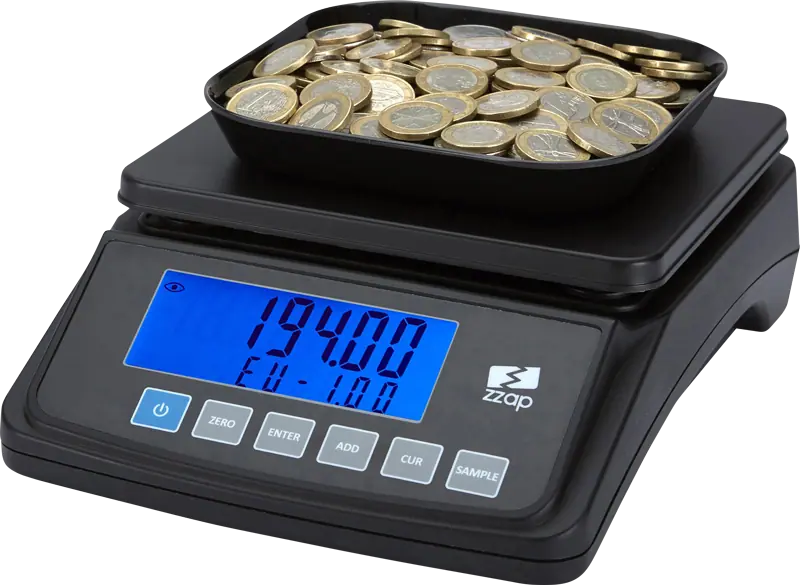 ZZap MS10 Balanza Contadora de Monedas-Contadora de Monedas-Cuenta el valor total de monedas clasificadas