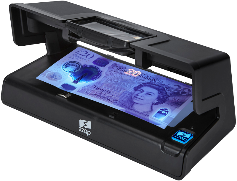 ZZap D30 Counterfeit Detector - Fake Note Detector - Money Checker-Unique LED UV lights. Never buy replacement bulbs again.
