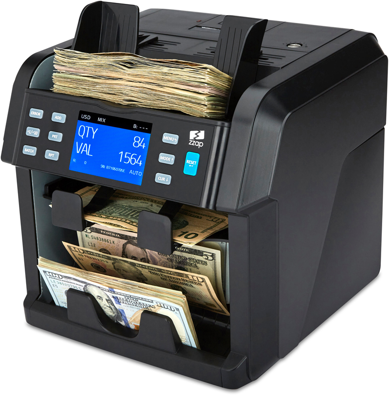Money-Counter-Machine-Cash-Counter-Currency-Note-Banknote-Count-Detector-NC70-How a Bill Counter Sorts
