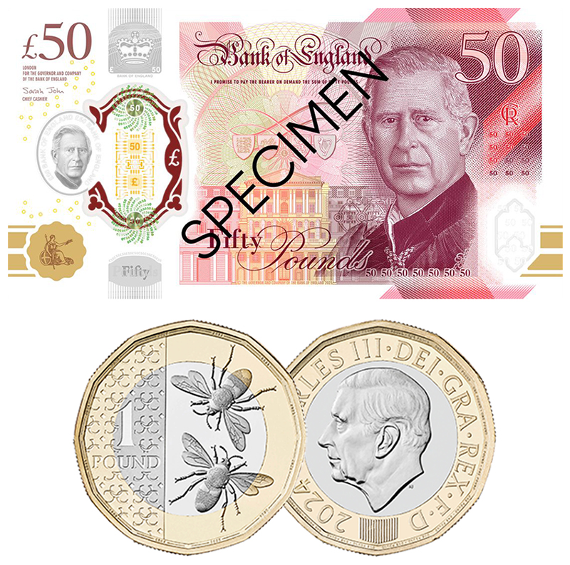 New King Charles III banknotes and coins are compatible with ZZap machines